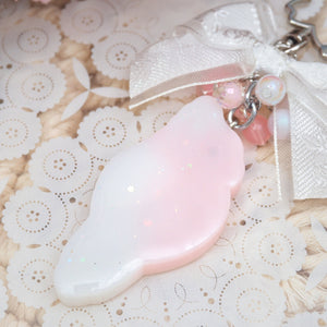 Major Mitchell's Cockatoo Birb Shaker Charm (crest up)