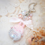 Pinky Grey Ghostie Boo Bun Charm (Glows)