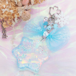 Iridescent Snowflake Shaker (Interchangeable Ornament Charm)