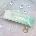 Jade Pools with Silver Yacht Barrette (Clasp)
