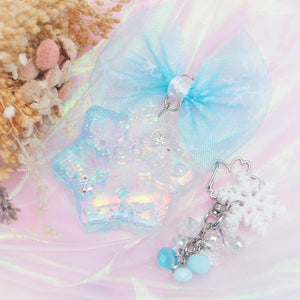 Iridescent Snowflake Shaker (Interchangeable Ornament Charm)