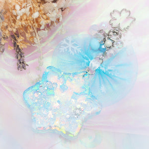 Iridescent Snowflake Shaker (Interchangeable Ornament Charm)