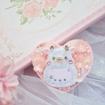 Taro Boba Cow Heart Phone Grip