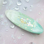 Jade Pools with Gold Porpoise Barrette (Clip)