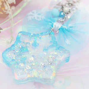 Iridescent Snowflake Shaker (Interchangeable Ornament Charm)