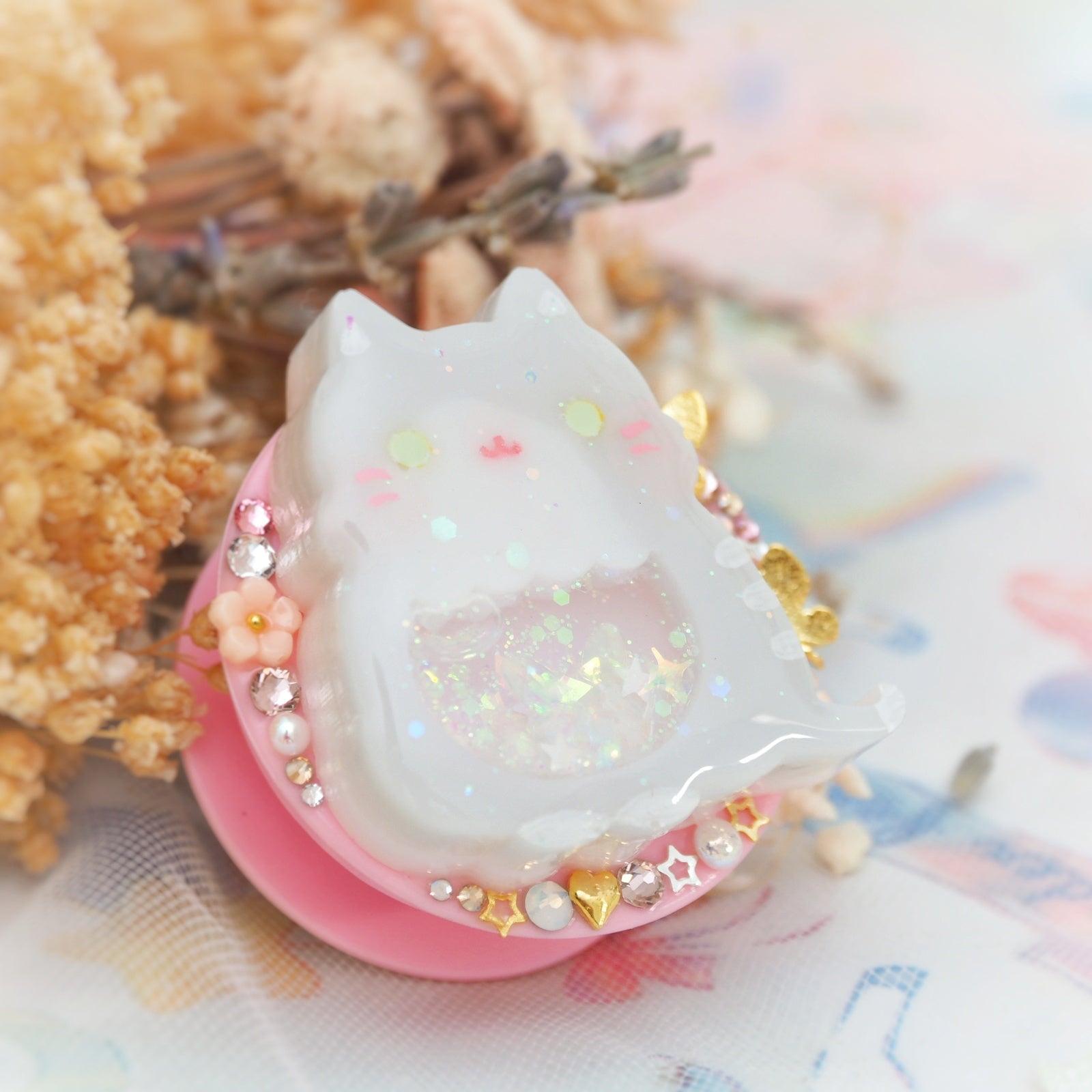 Grey Cat Grip (Pink grip)