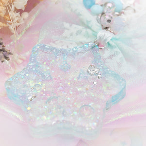 Clear Snowflake Shaker (Interchangeable Ornament Charm)