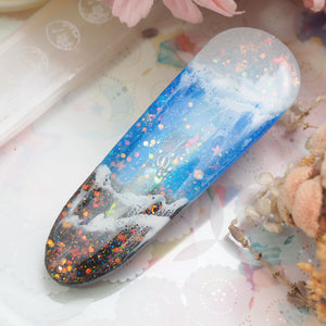 Twilight Tides Shaker Barette (turtle bay,teardrop)