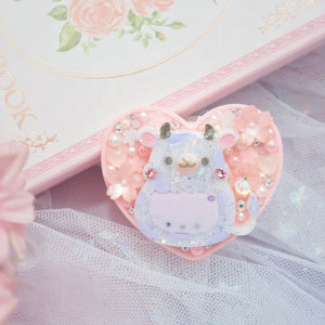 Taro Boba Cow Heart Phone Grip