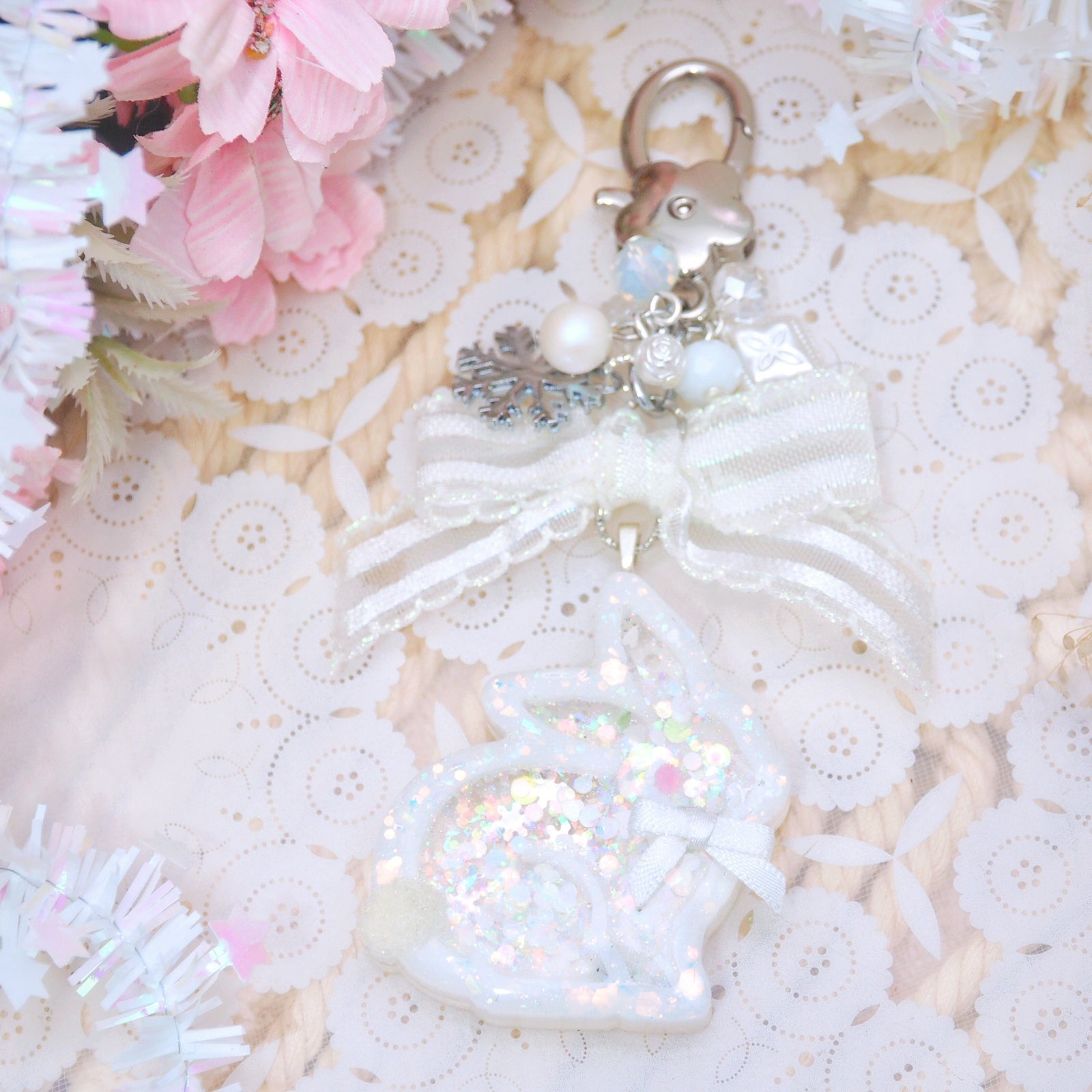 Snowbunny Blizzard (Flocked tail and blush)