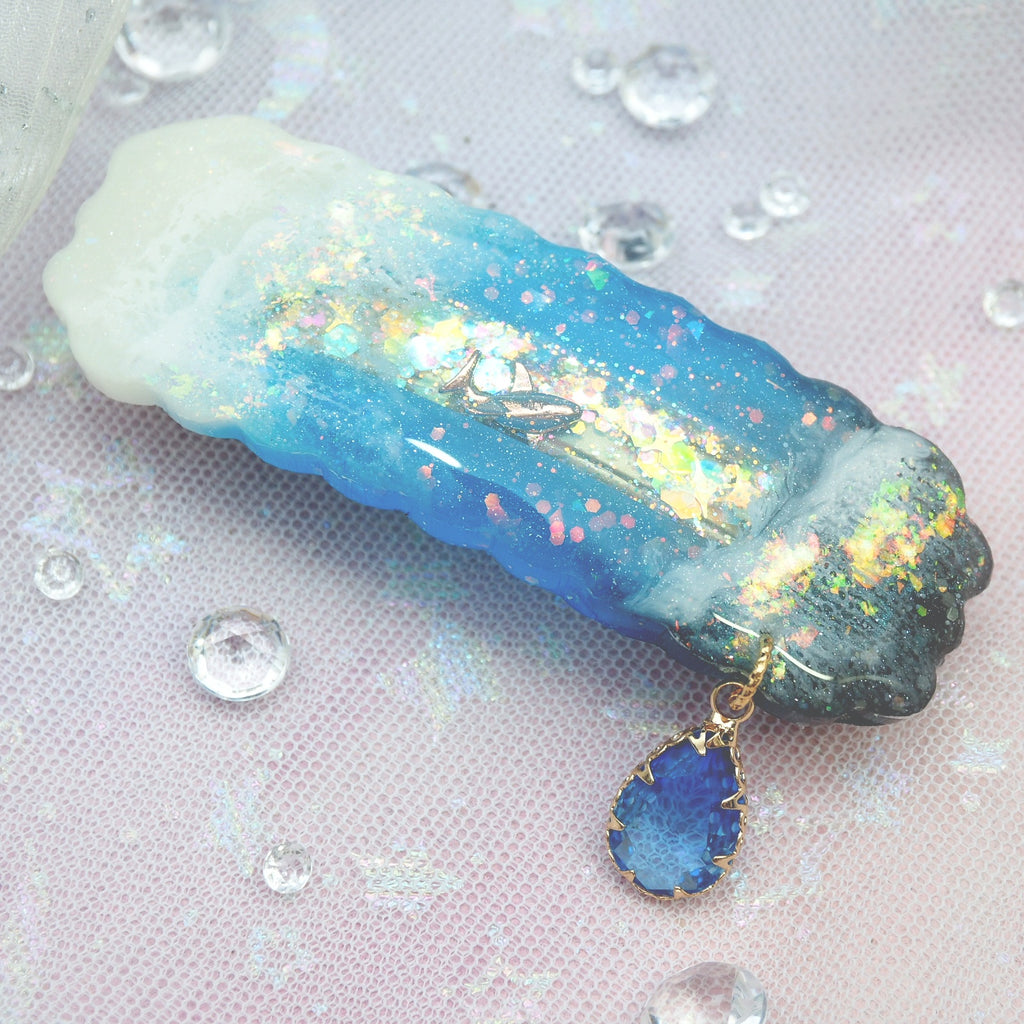 Twilight Tides with Shark Barrette (Clasp)