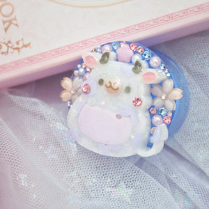 Taro Boba Cow Blue Jelly Phone Grip