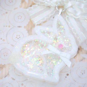 Snowbunny Snowdrift (Flocked tail and blush)