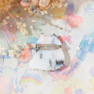 Kawaii Fluffy Calico Brooch