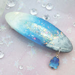 Twilight Tides with Silver Turtle Barrette (Clasp)