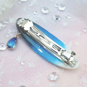 Twilight Tides with Silver Turtle Barrette (Clasp)