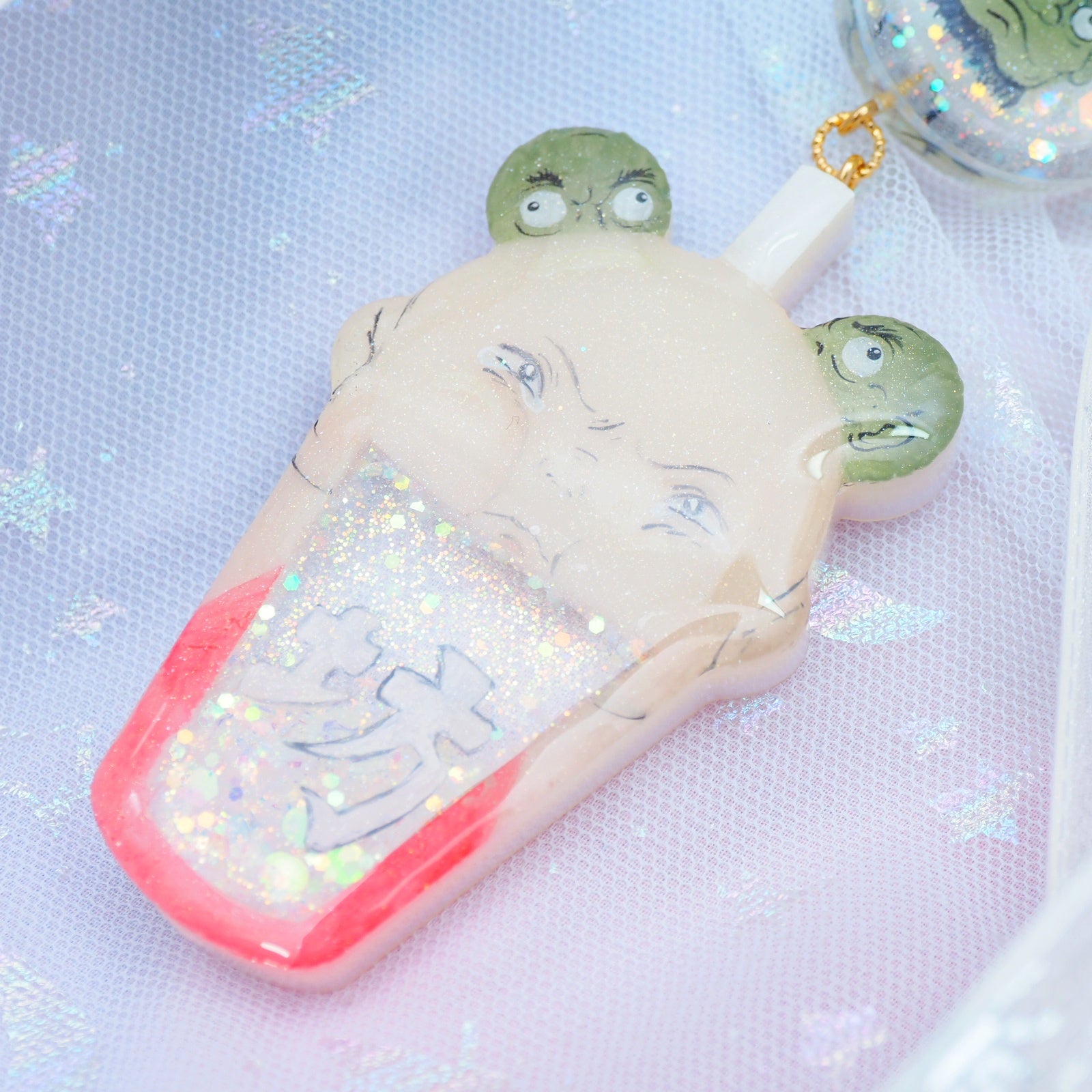 Double sided Painted Boh Charm