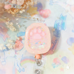 Ginger Paw Badge Reel (Peach Reel)