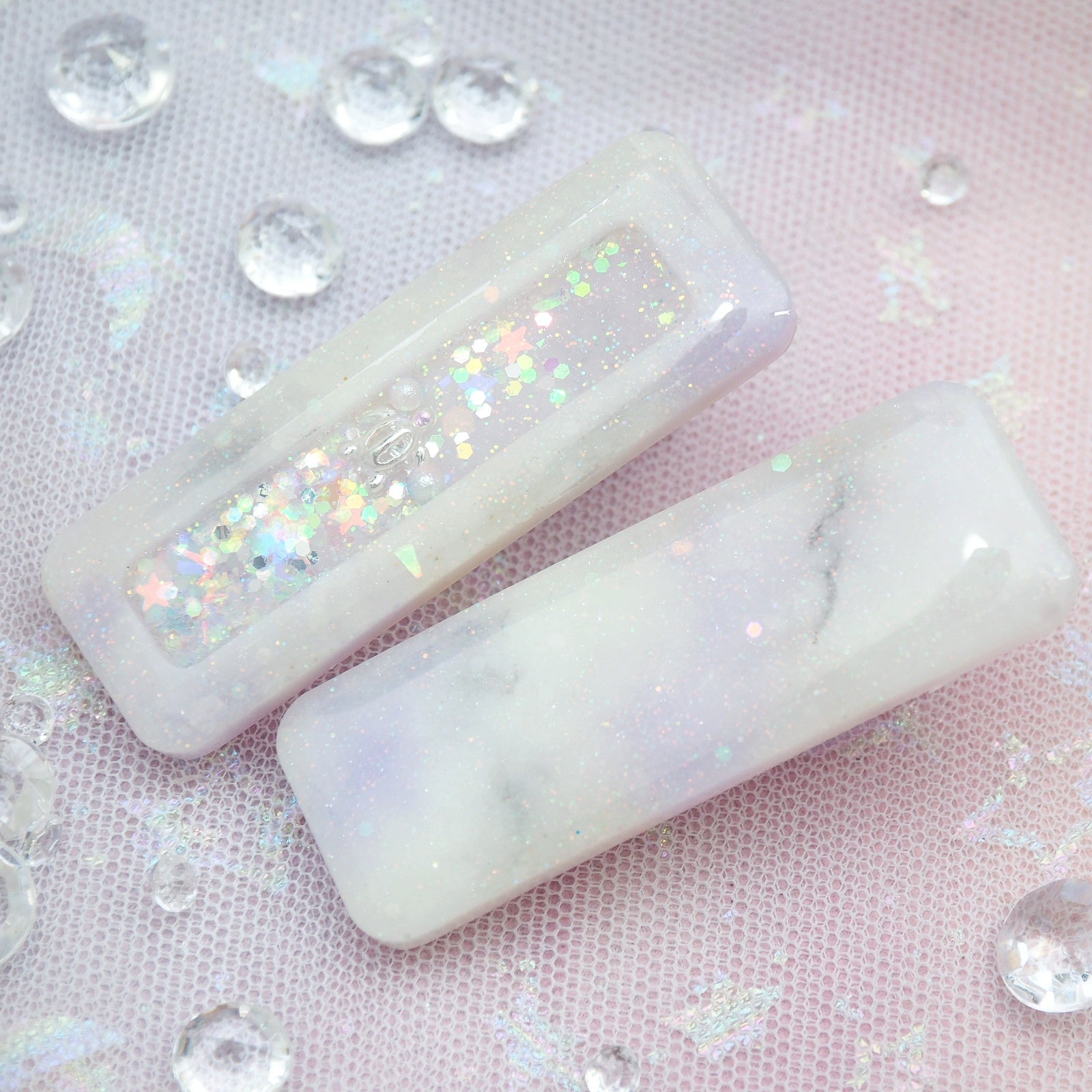 Basic Purple Marble Clip Sets