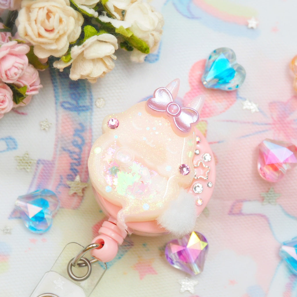Peach Bun Badge Reel (Glows)