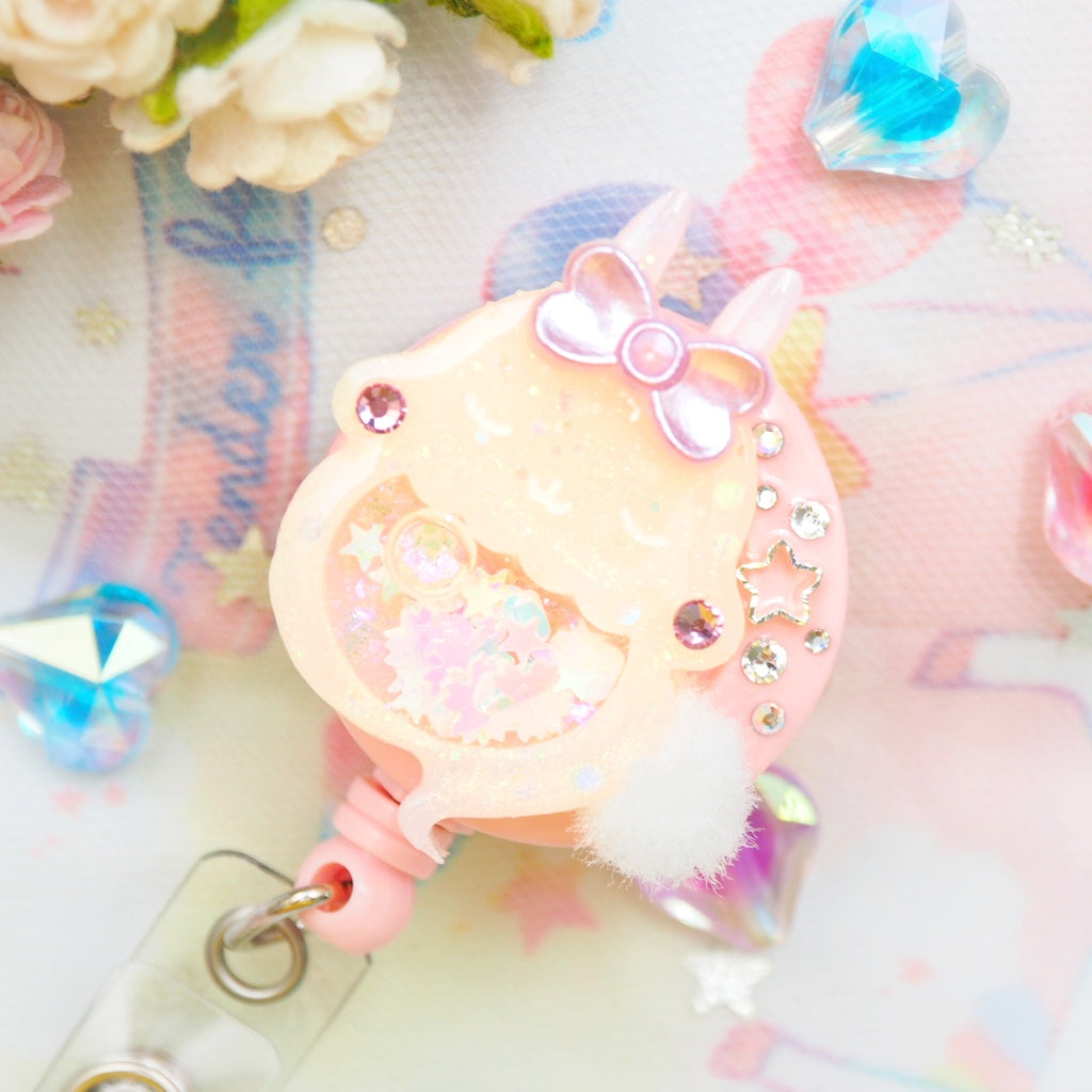 Peach Bun Badge Reel (Glows)