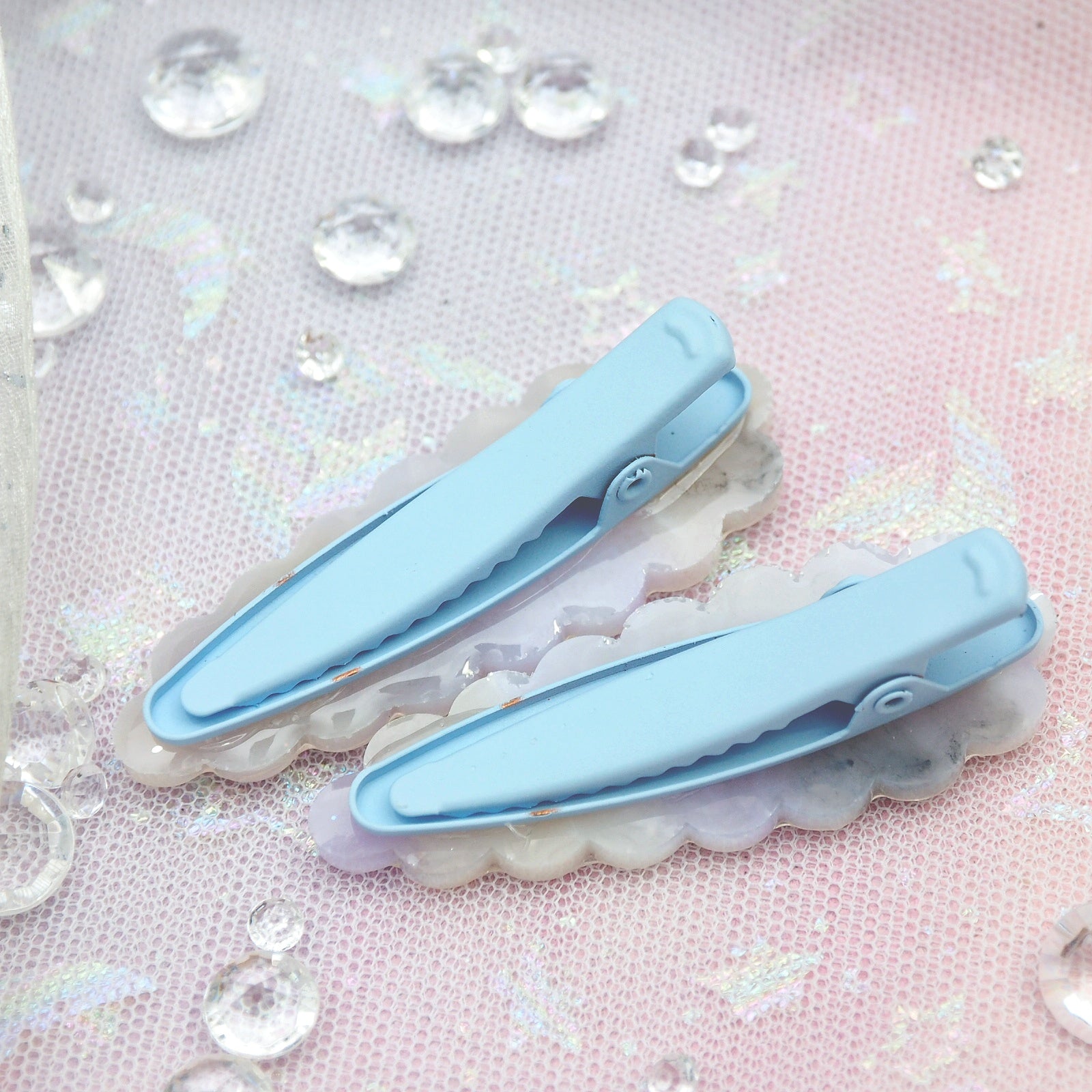Basic Purple Marble Clip Sets