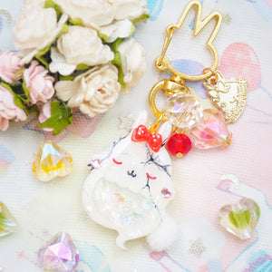 Broken Porcelain Doll Bun Charm (Glows)