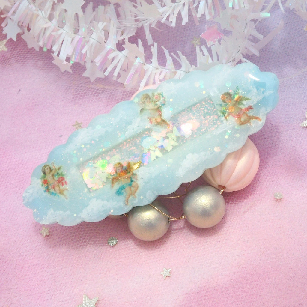 Cherub Barette (Cloud, Horizontal style)