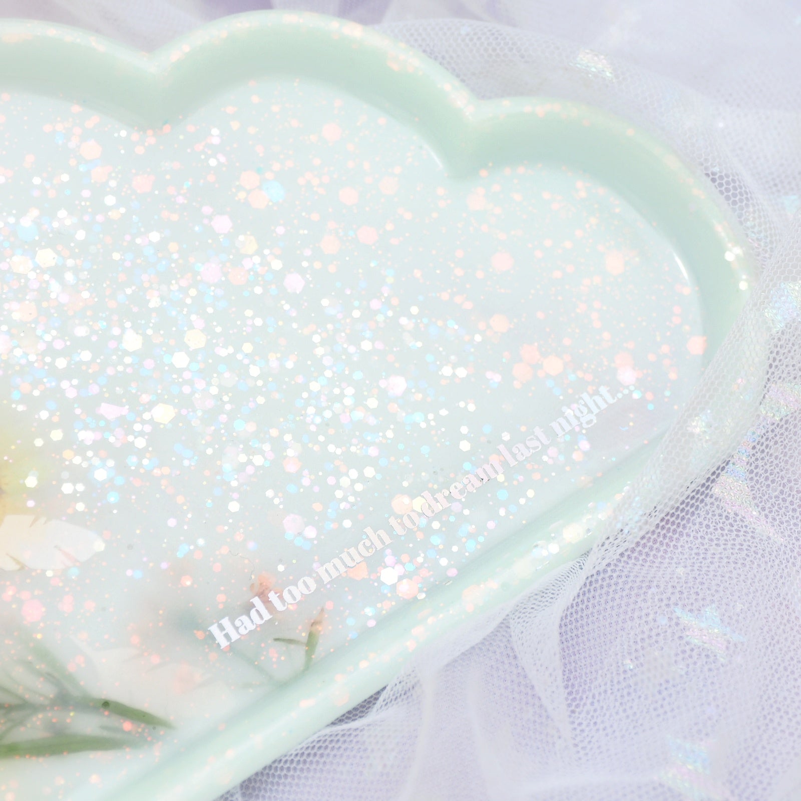 Too Much To Dream - Milky Seafoam Cloud dish (Glowing)