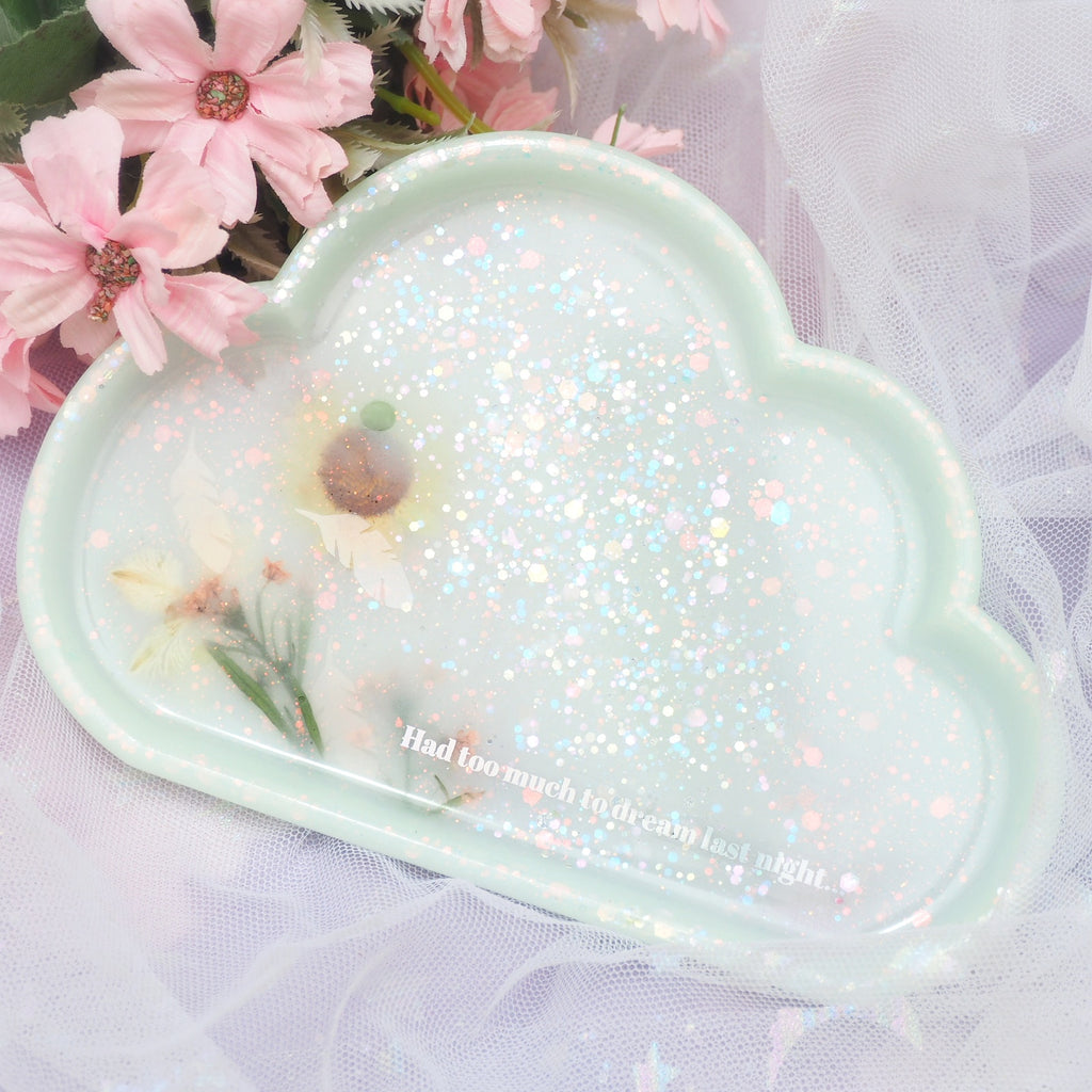 Too Much To Dream - Milky Seafoam Cloud dish (Glowing)