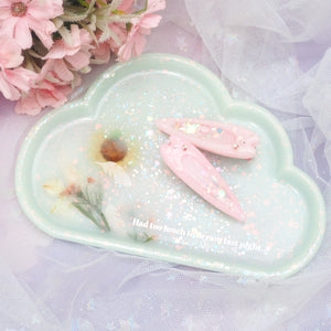 Too Much To Dream - Milky Seafoam Cloud dish (Glowing)