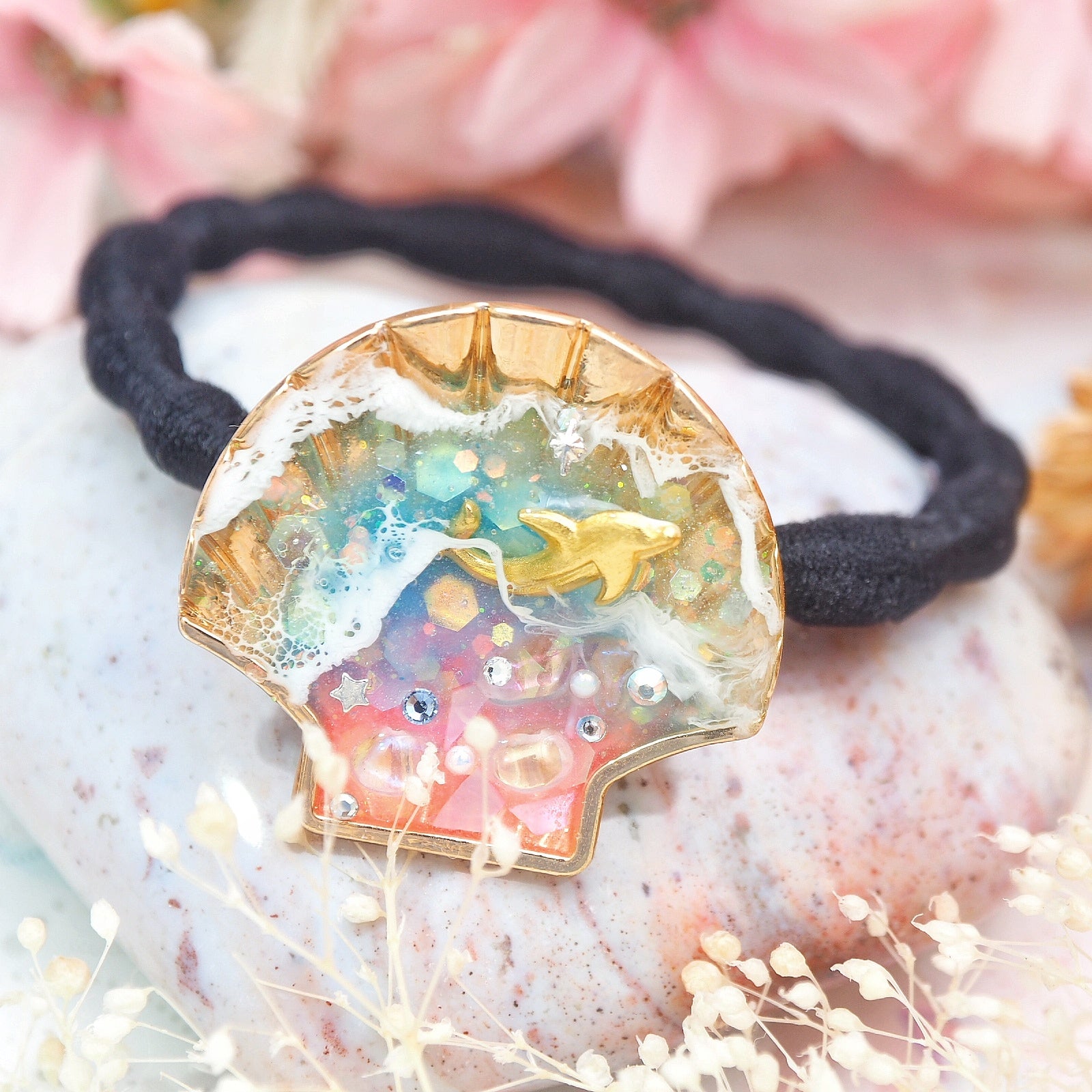 Prism Tides Dolphin Hairtie (Black band)