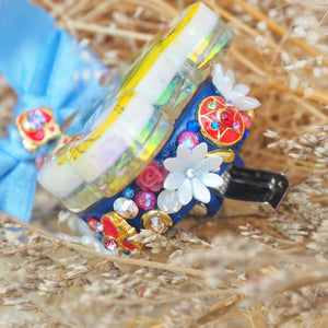 Painted Opulent Moon Princess Badge Reel