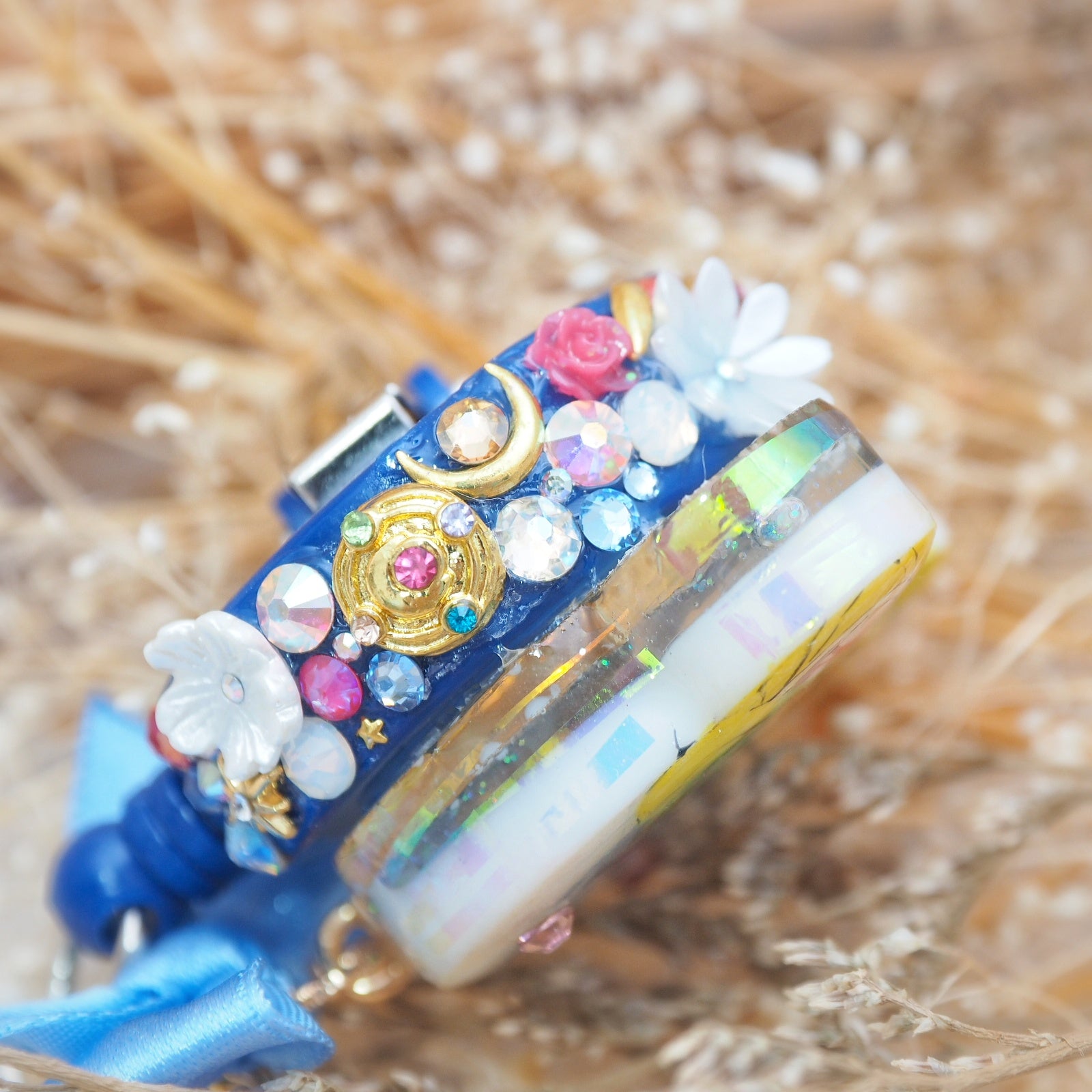 Painted Opulent Moon Princess Badge Reel