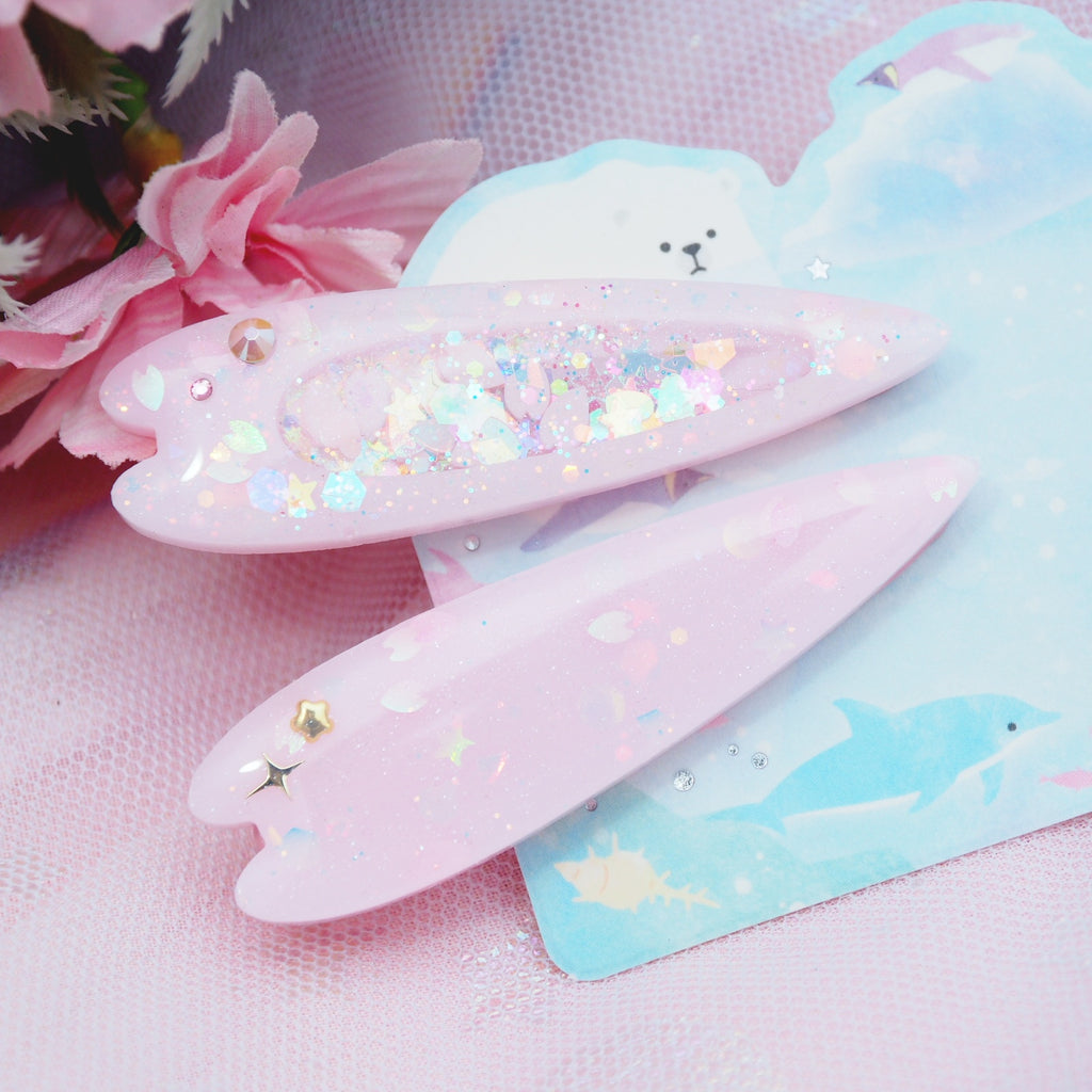 Sakura Petals Barrette Set A (5cm clip)