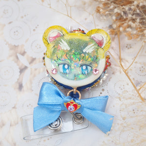 Painted Opulent Moon Princess Badge Reel
