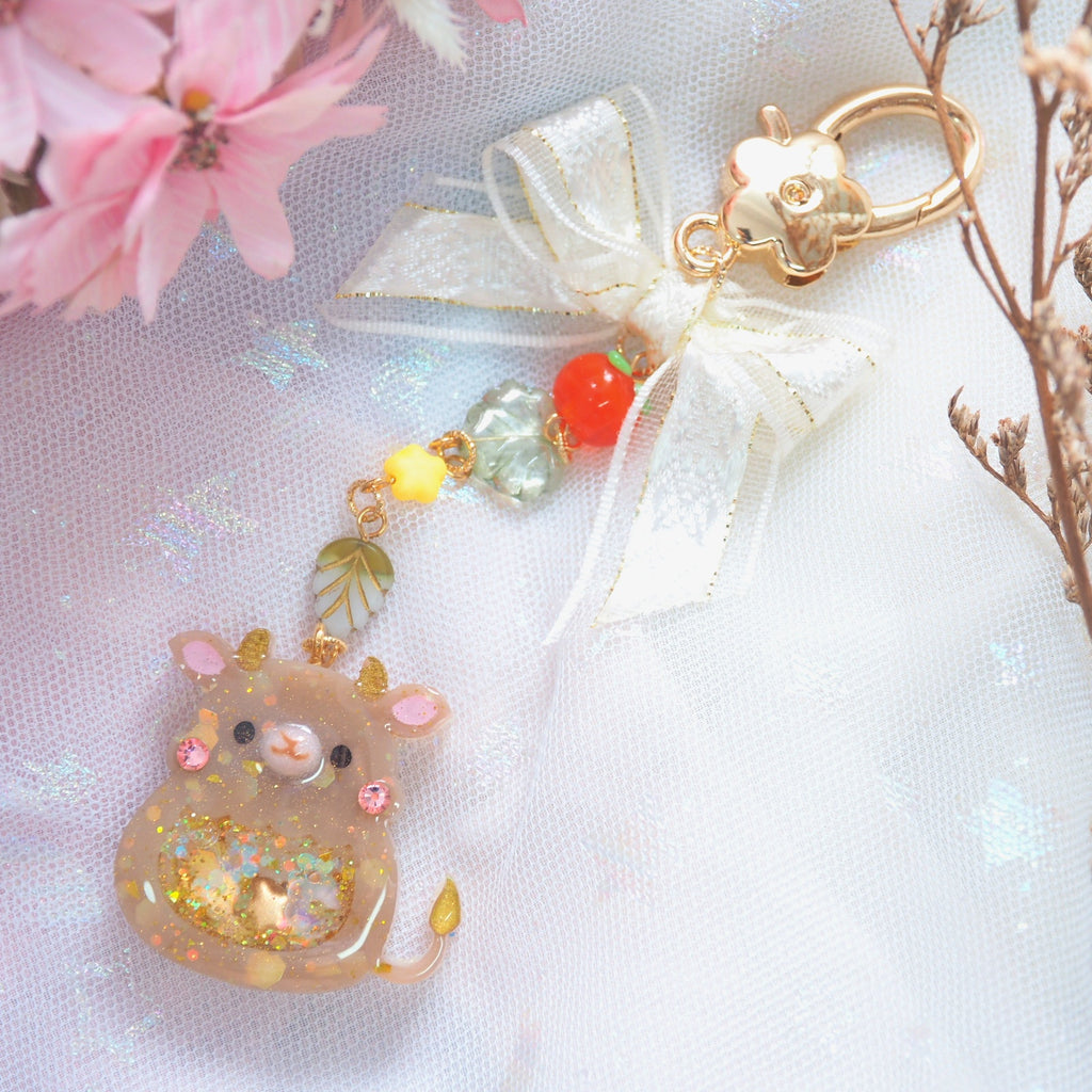 Kawaii Tiny Ox Charm