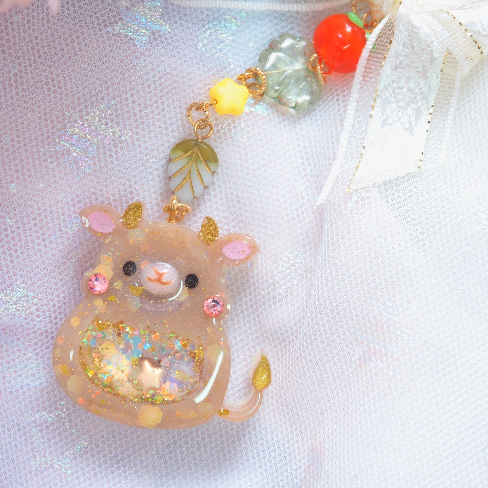 Kawaii Tiny Ox Charm