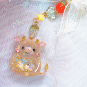Kawaii Tiny Ox Charm