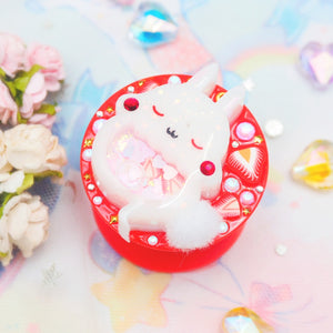 Strawberry Ghostie Bun Grip (Glows)