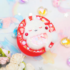 Strawberry Ghostie Bun Grip (Glows)