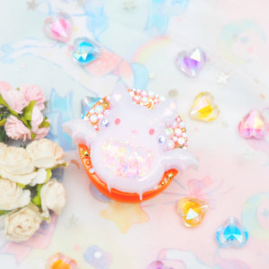 ルナ森 Lilac Froot Bat Grip (Glowing Rhinestones)