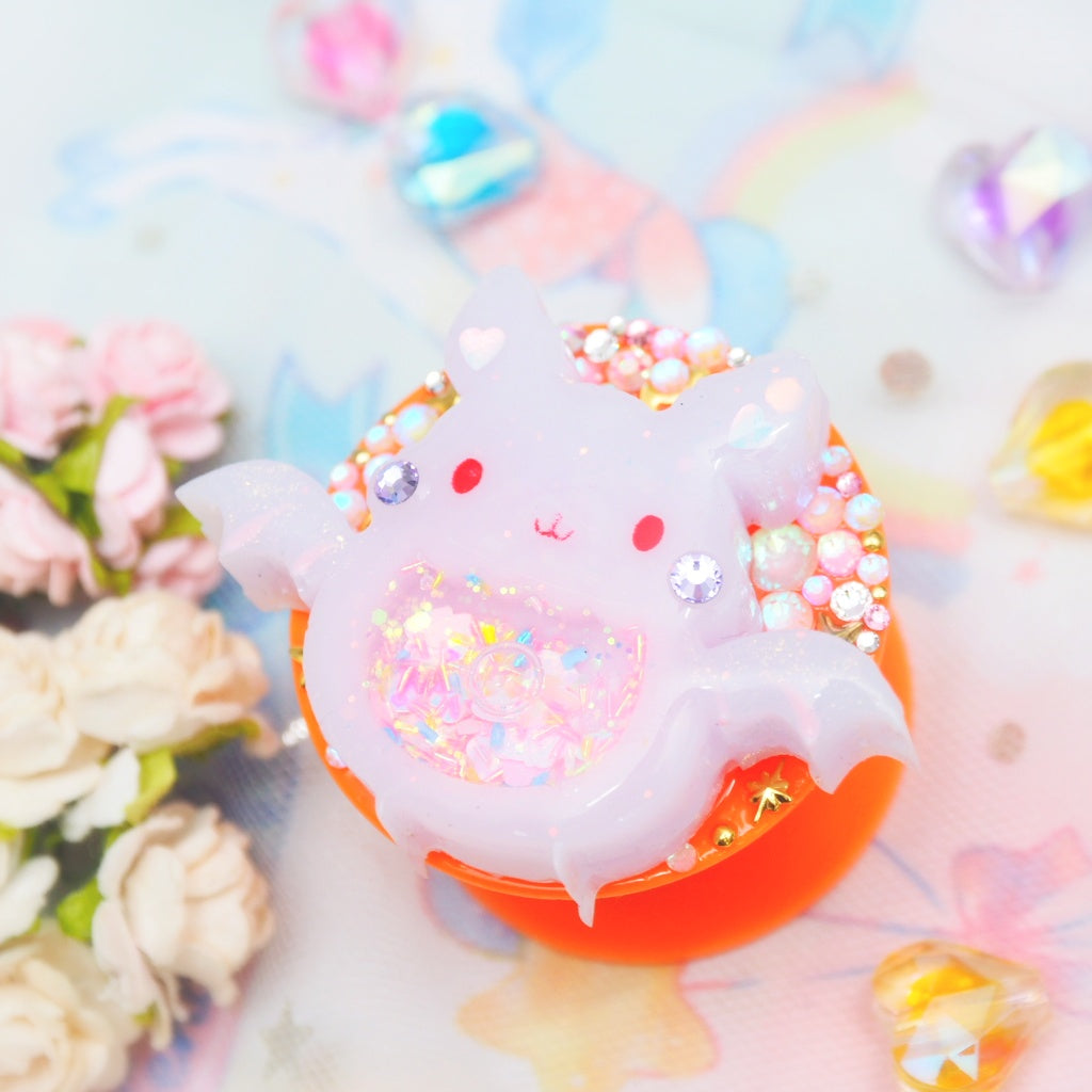 ルナ森 Lilac Froot Bat Grip (Glowing Rhinestones)