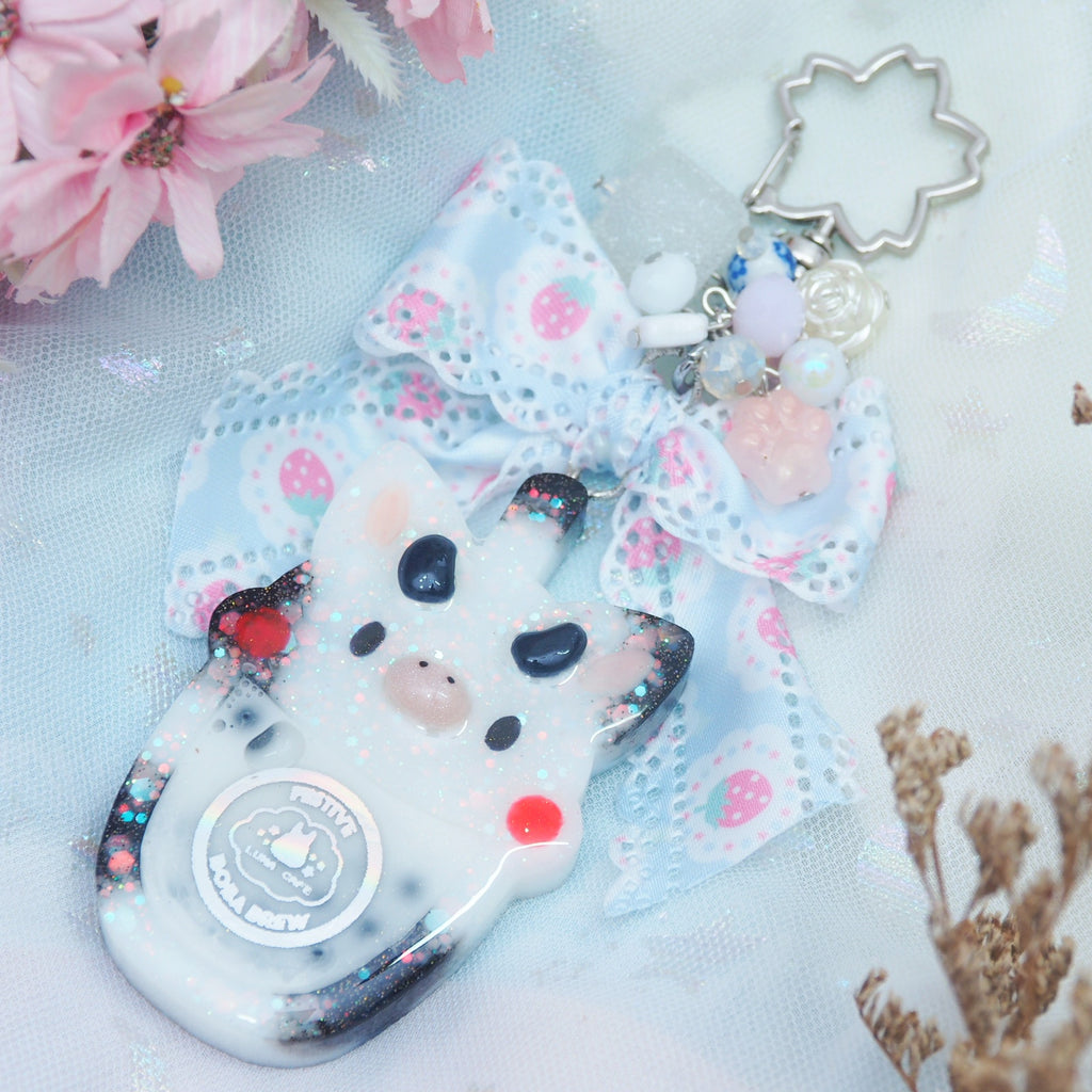 Moo Milk Boba Charm (Classic Style)