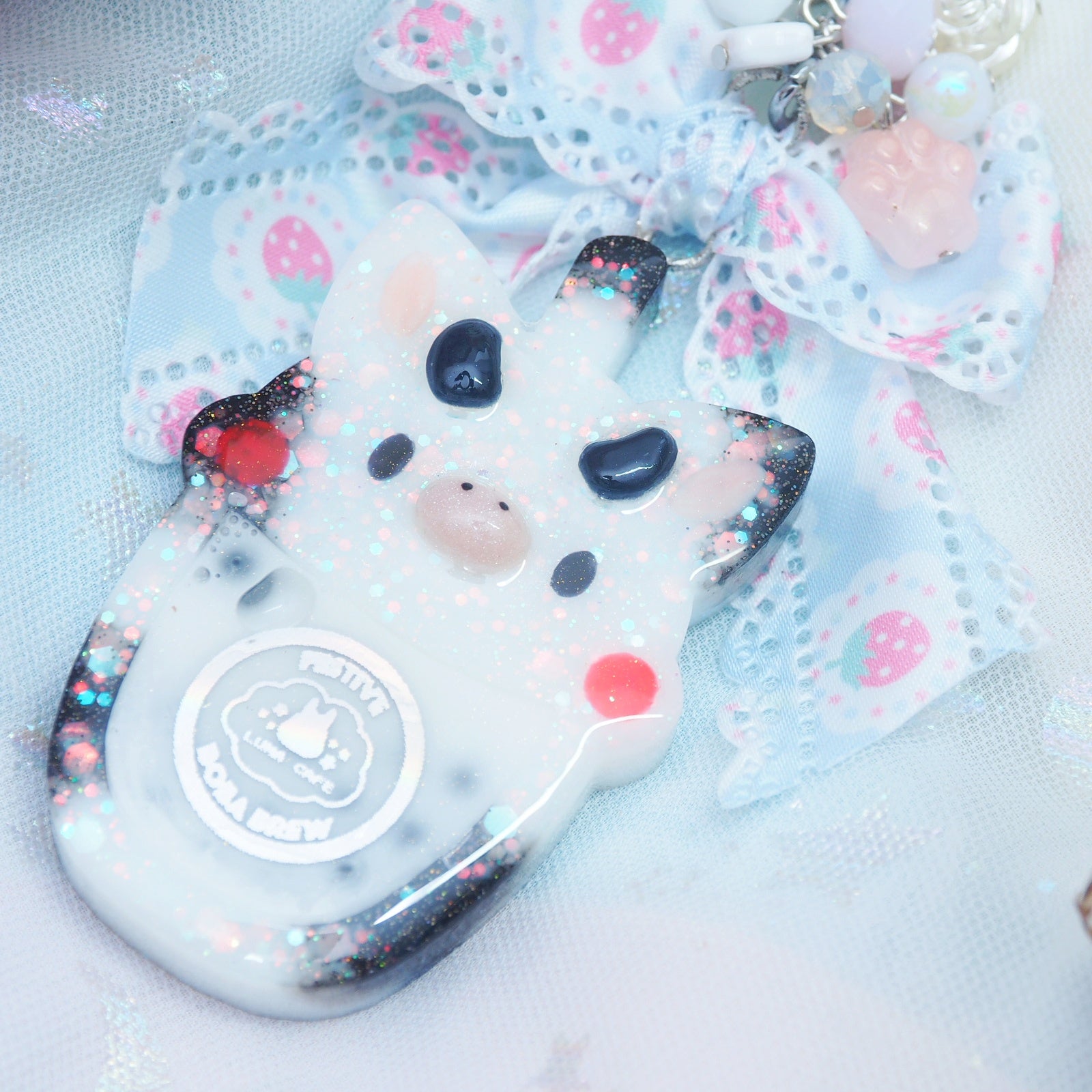 Moo Milk Boba Charm (Classic Style)