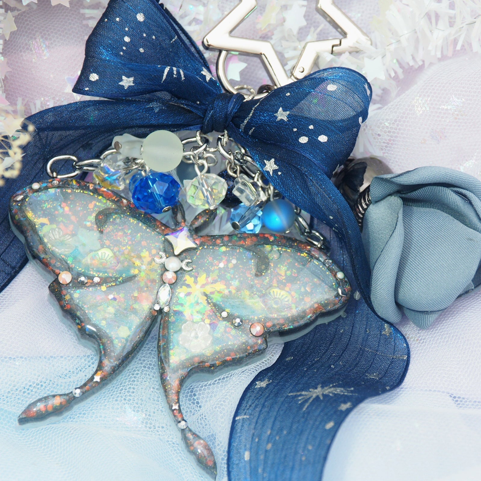 Bejewelled Lepidoptera Luna Moth Charm