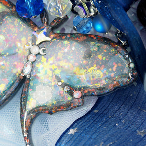 Bejewelled Lepidoptera Luna Moth Charm