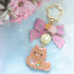 Shiba Charm with handpainted bead