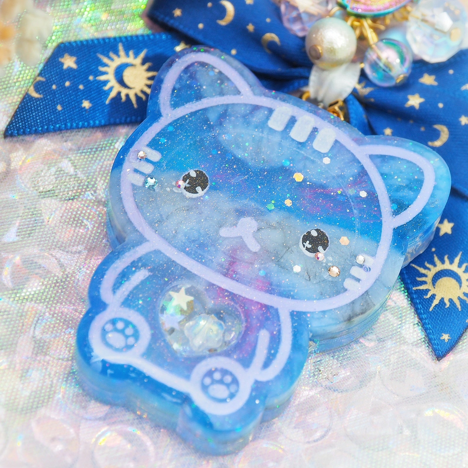 Gemstone Galacticat Charm