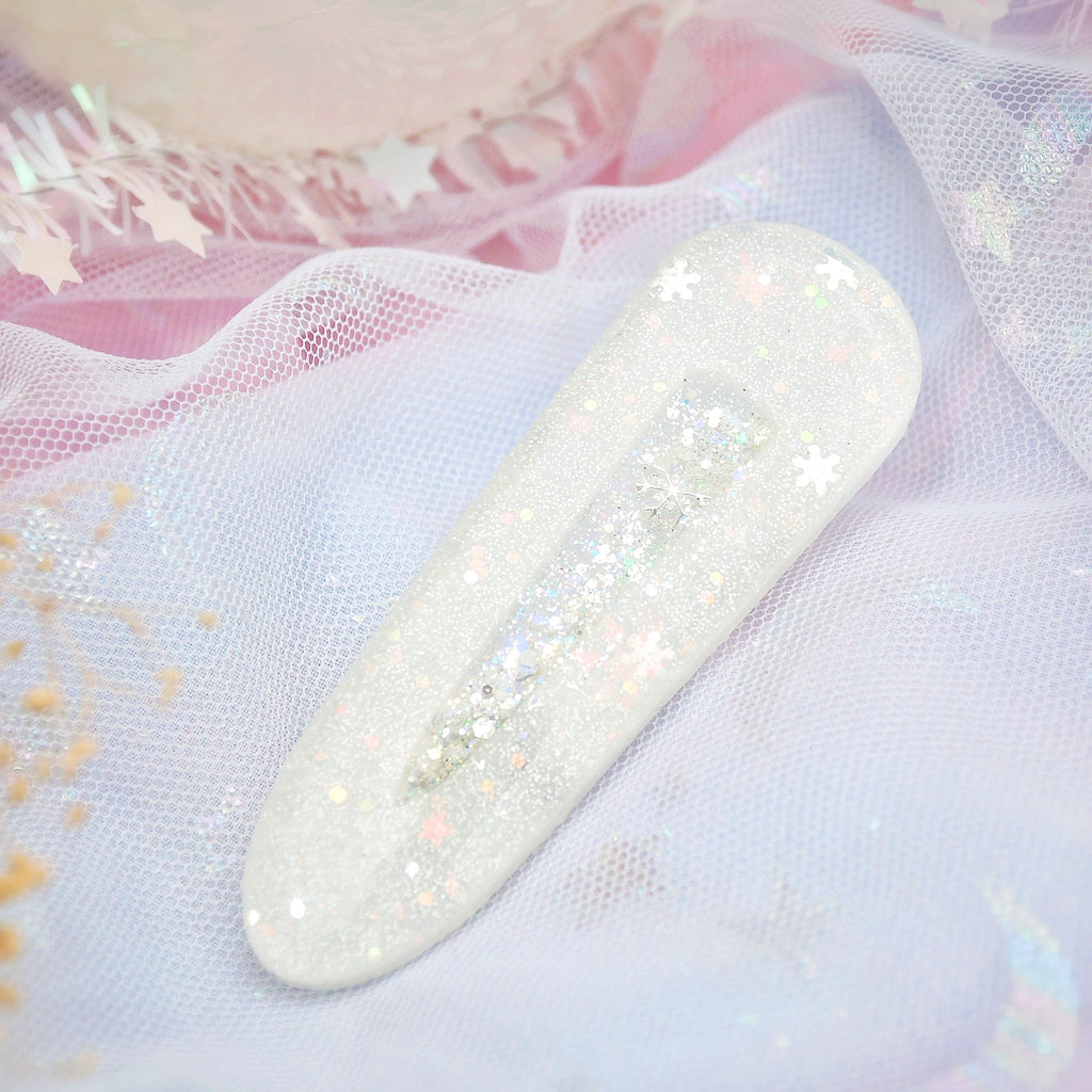 Snowstorm Barrette (Teardrop)